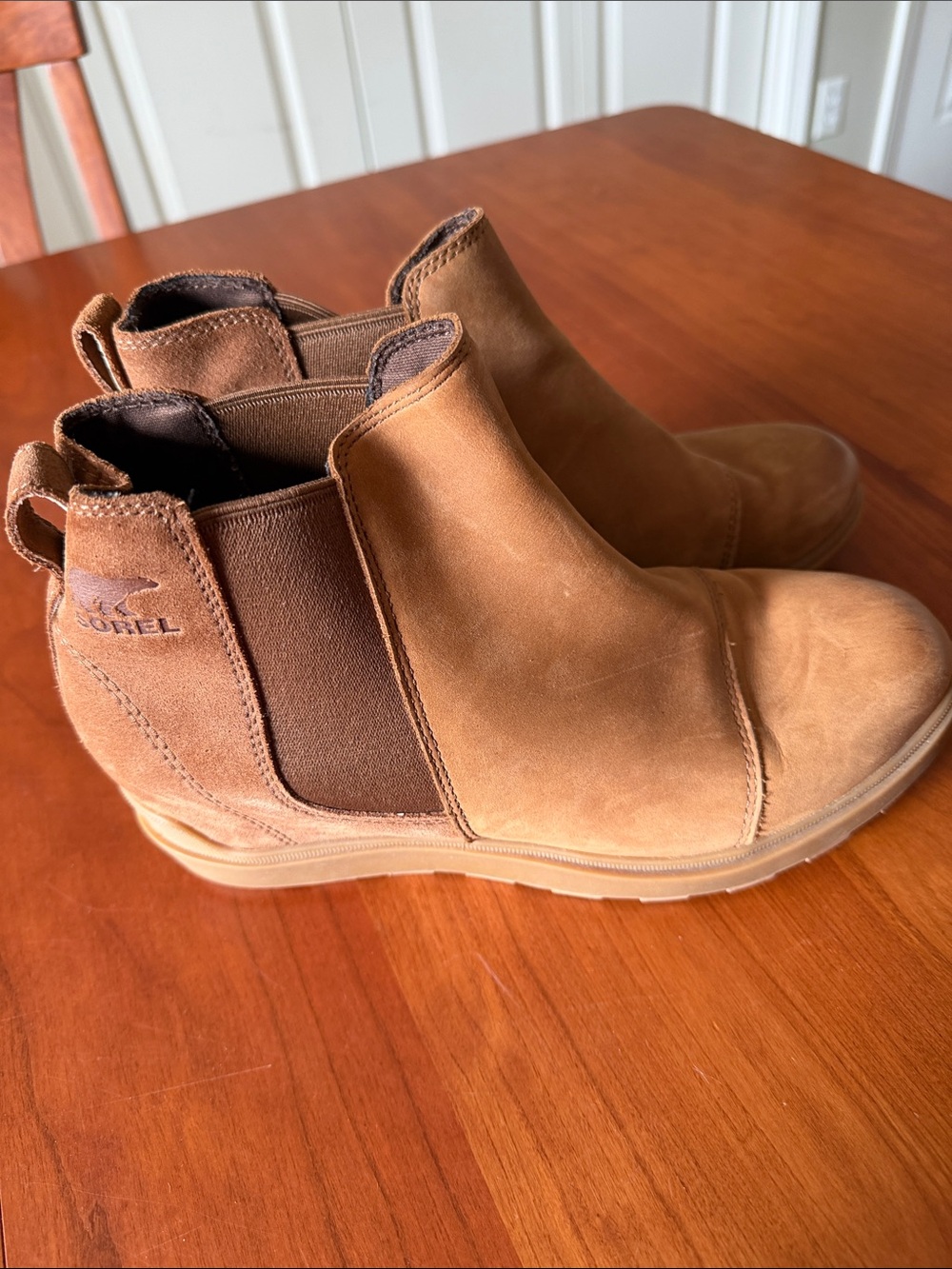 Sorel Kids Tan Chelsea Suede Boots